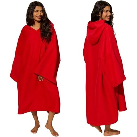 Surf Towel Poncho Adult Hooded - Large Bath Swim Beach Absorbent Microfiber - Picture 7 of 7